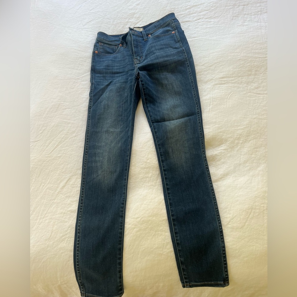10’ high rise madewell skinny jeans